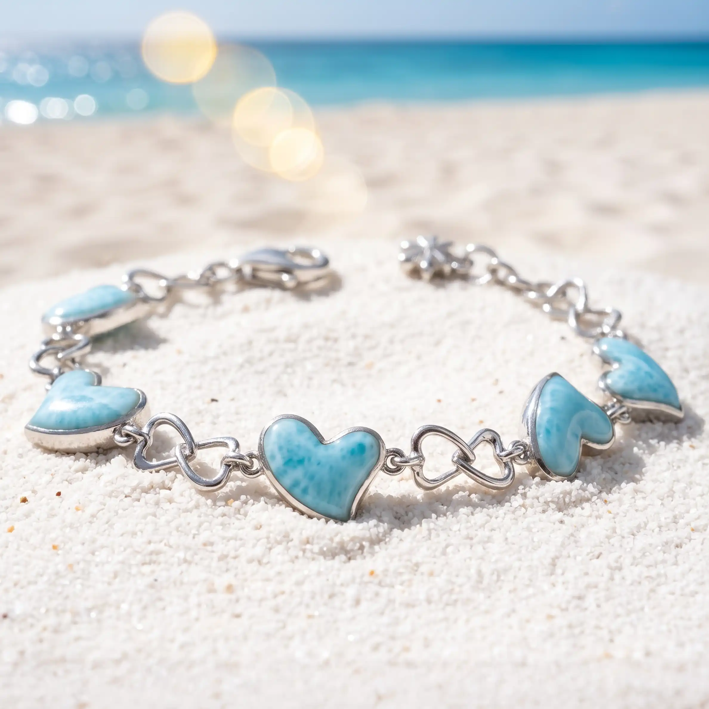 Heart Bracelet Marahlago Larimar Jewelry