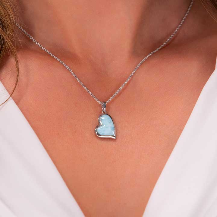 Heart Necklace in Sterling SIlver 