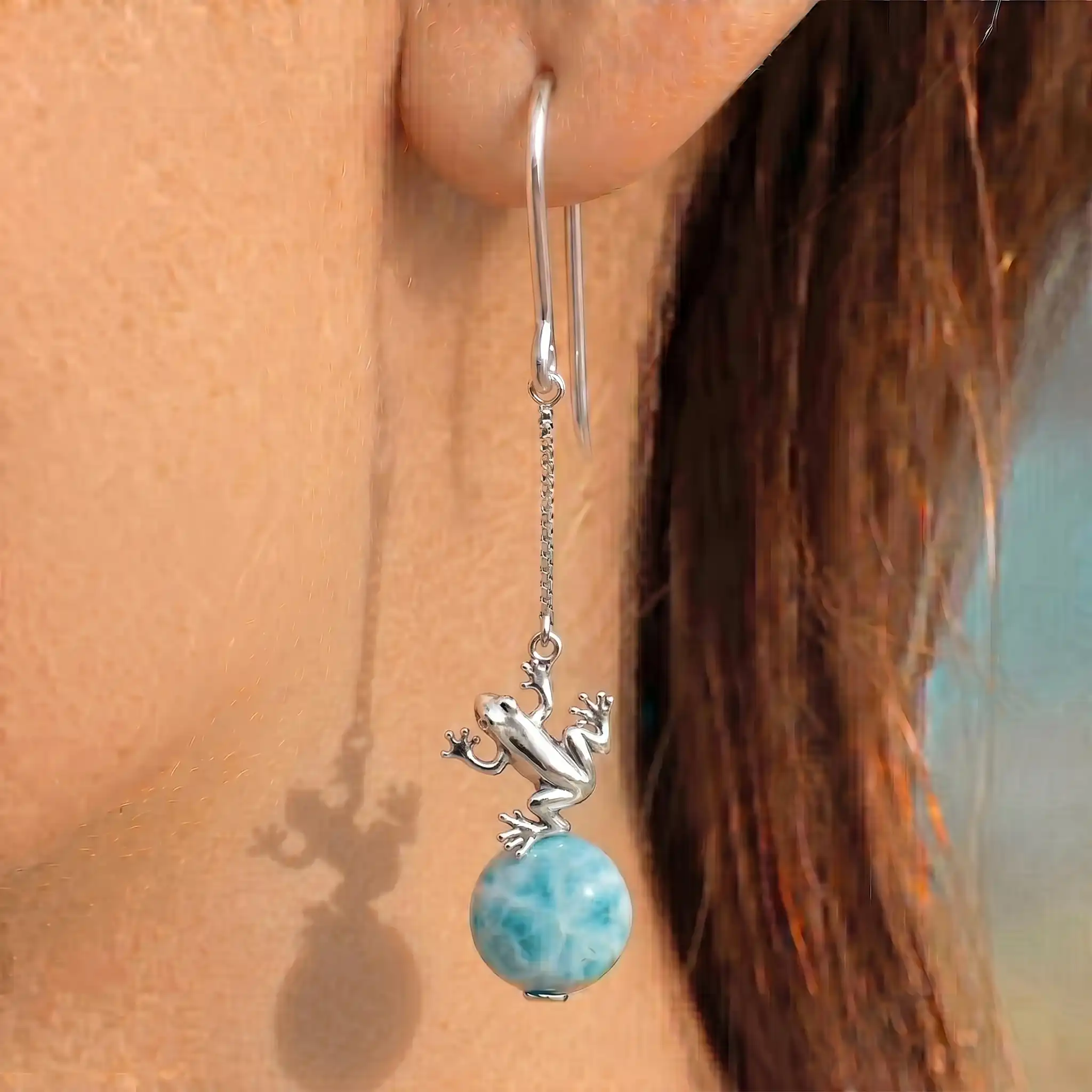 Frog Dangle Earrings