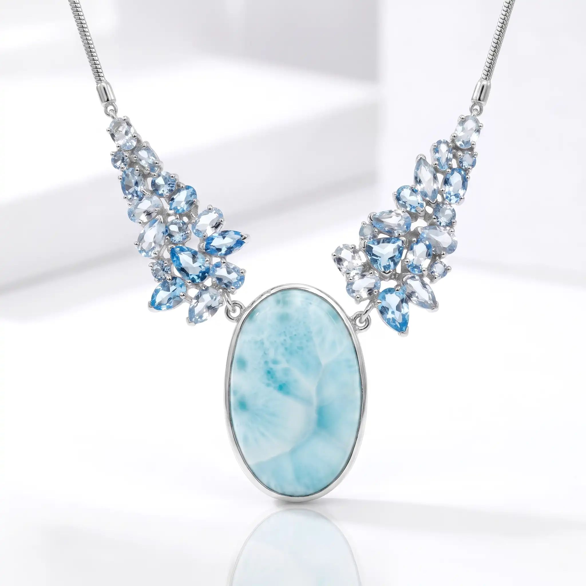 Blue Gemstone Necklace