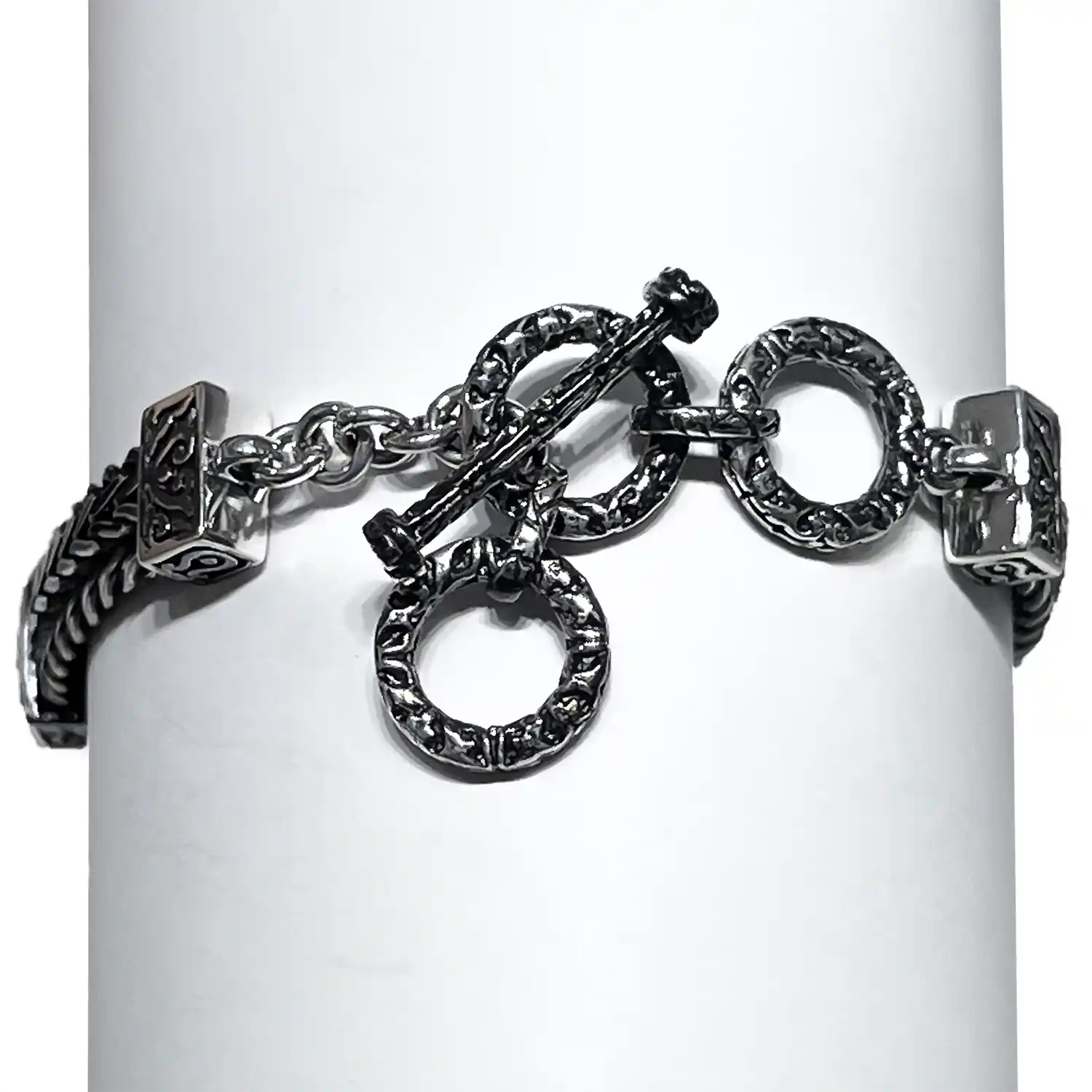 Larimar Sterling Silver Hanna Adjustable Link Bracelet Marahlago Jewelry 