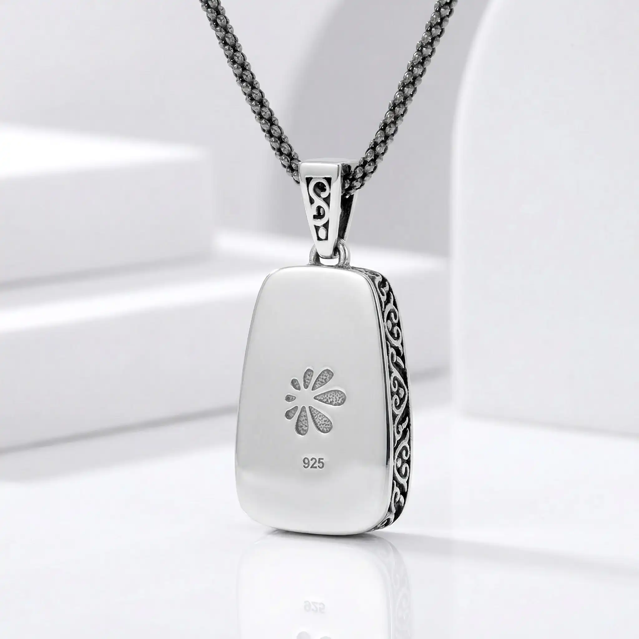 Larimar Hanna Sterling Silver Pendant Design Marahlago