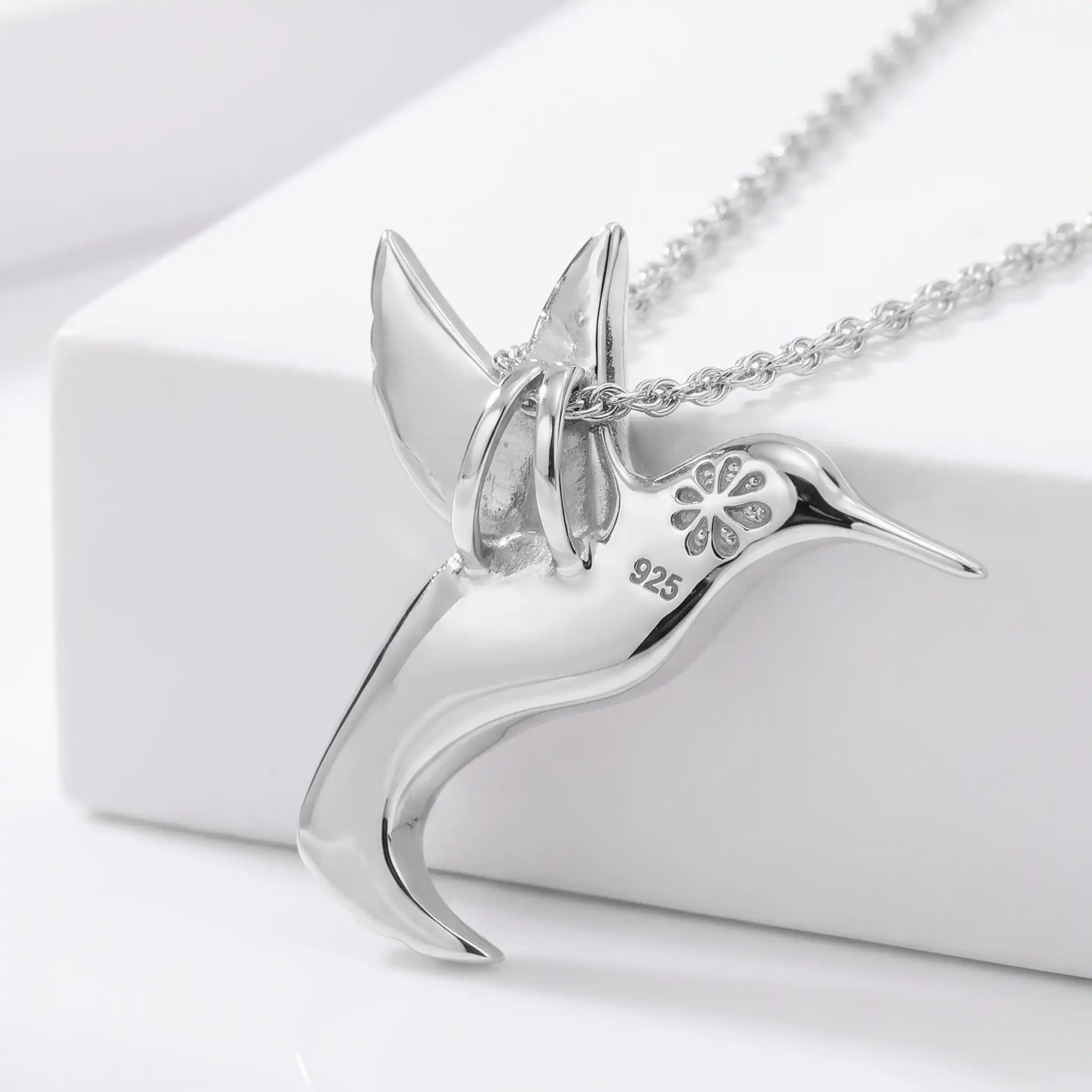 Larimar Hummingbird Necklace