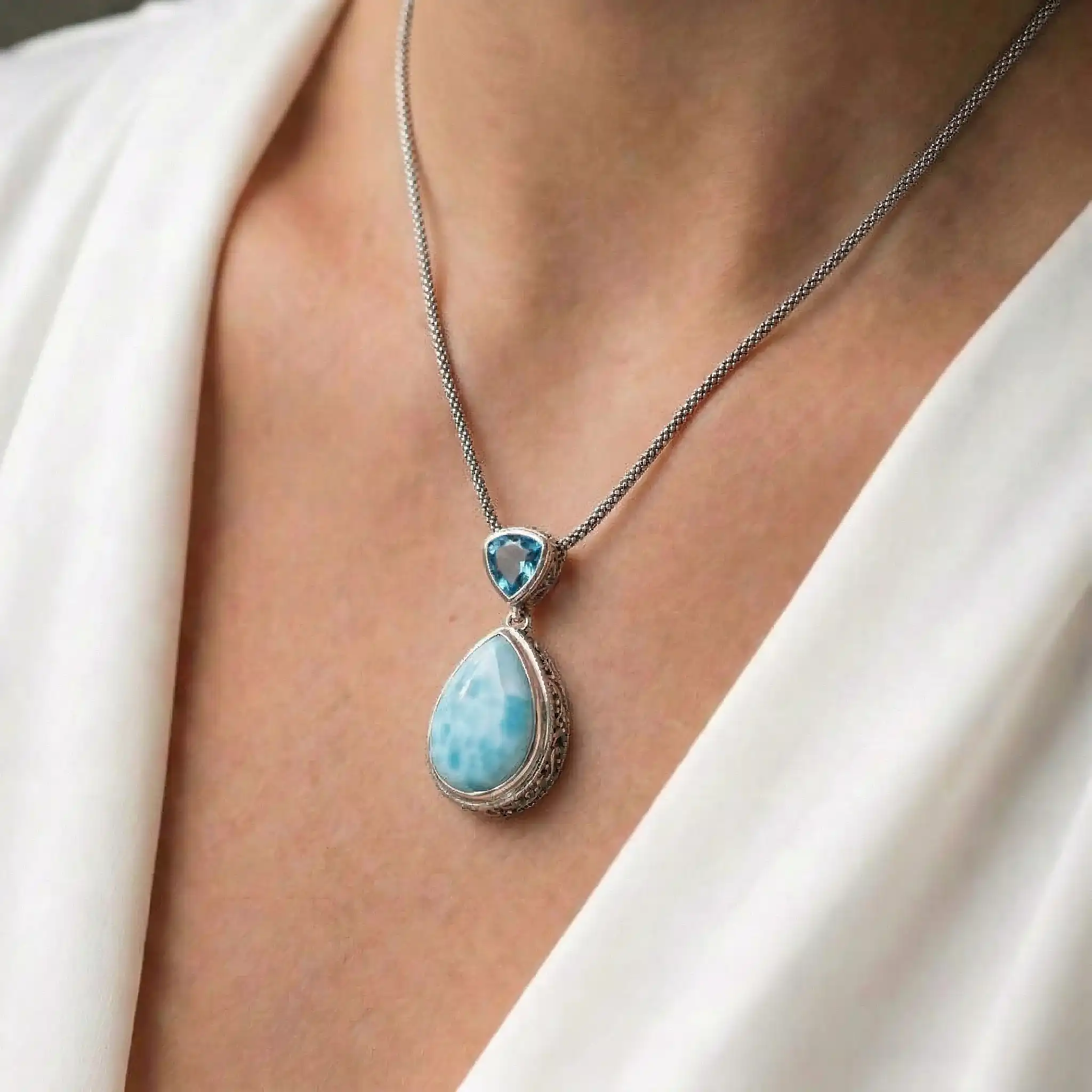 Blue stone Necklace
