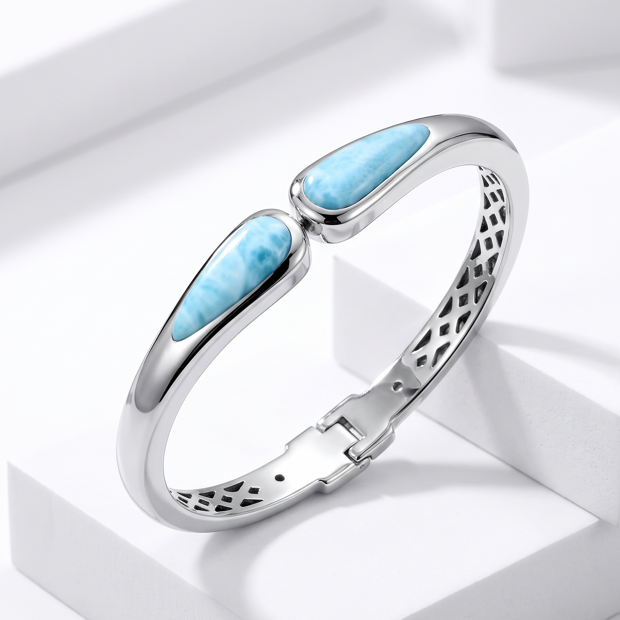 Bangle Bracelet in Sterling Silver by Marahlago