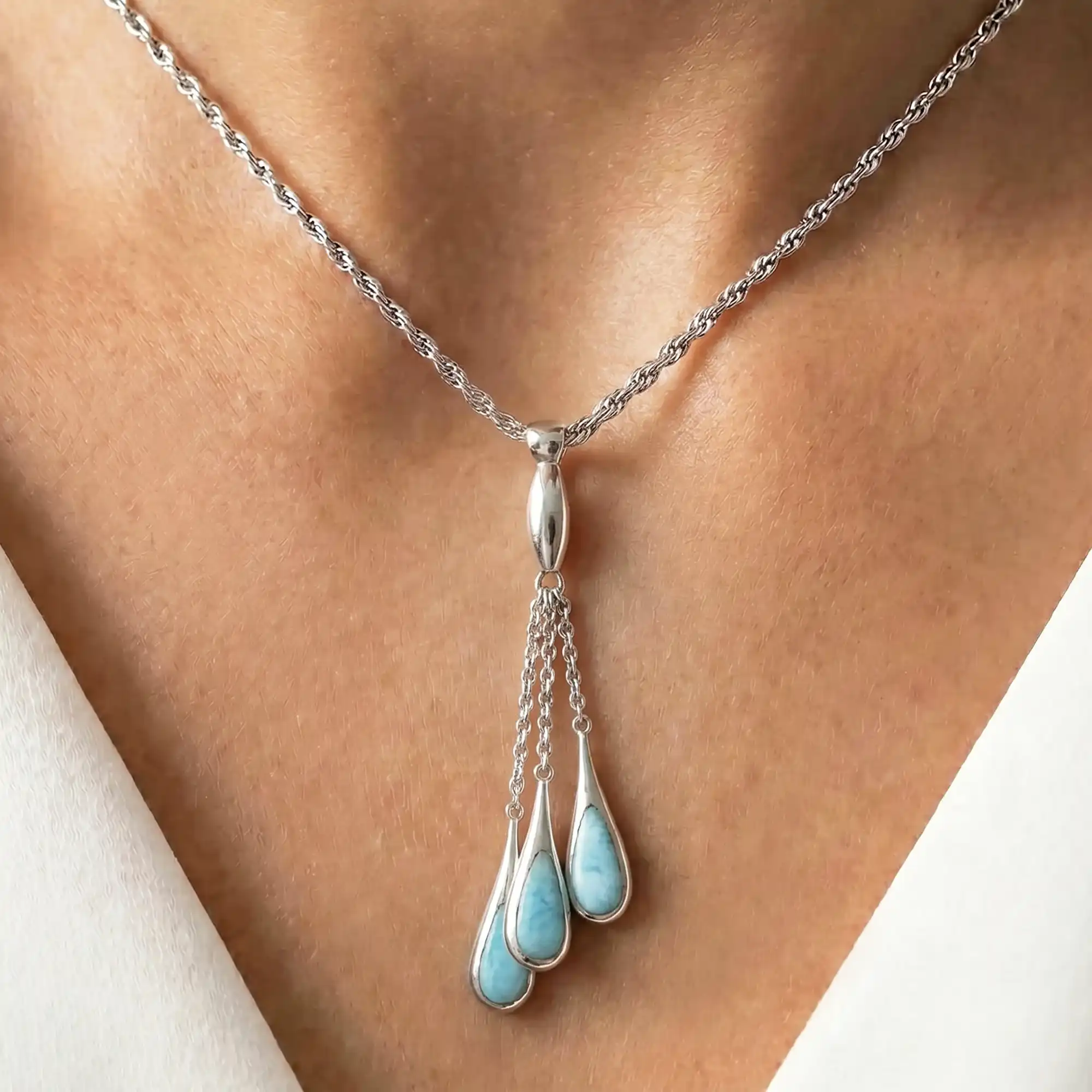 INDRA LARIMAR NECKLACE