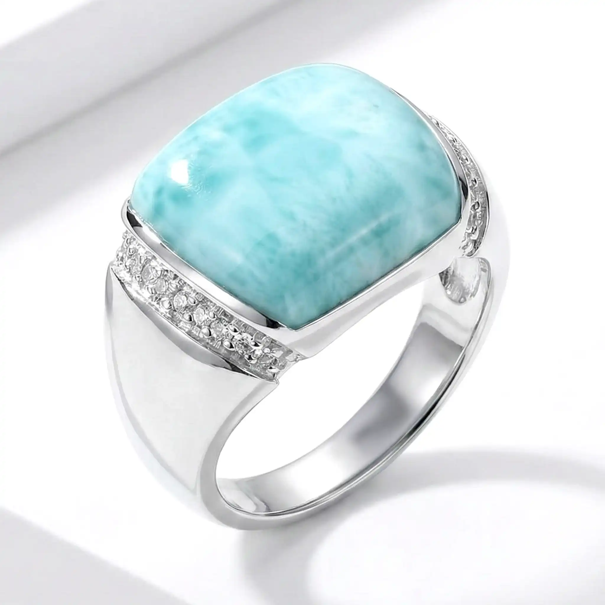 Gemstone Ring in sterling silver