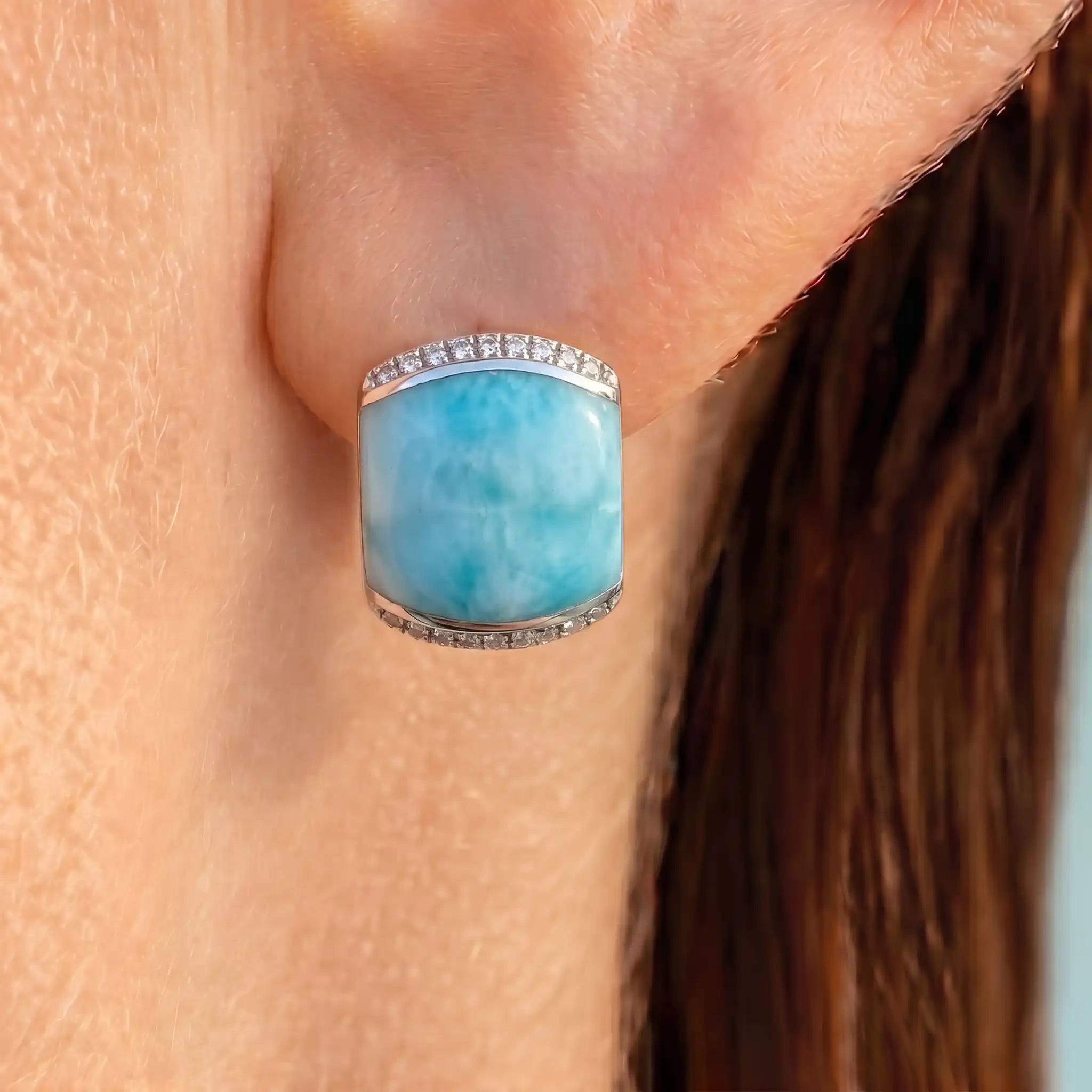 JOY LARIMAR EARRINGS