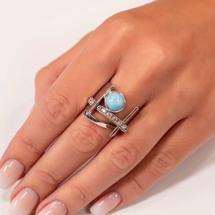 Statement ring in Sterling silver 