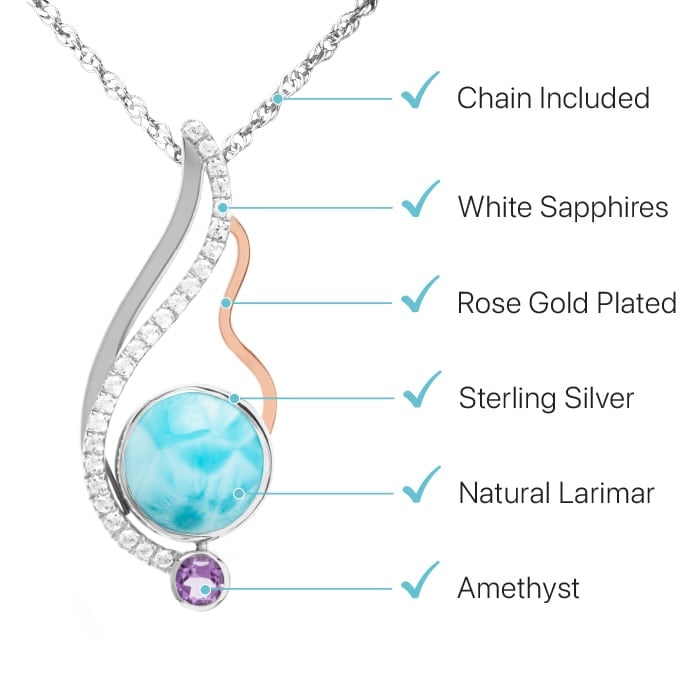 Lyla Larimar Necklace