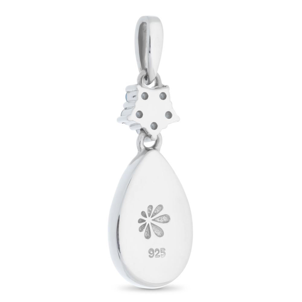 silver flower necklace