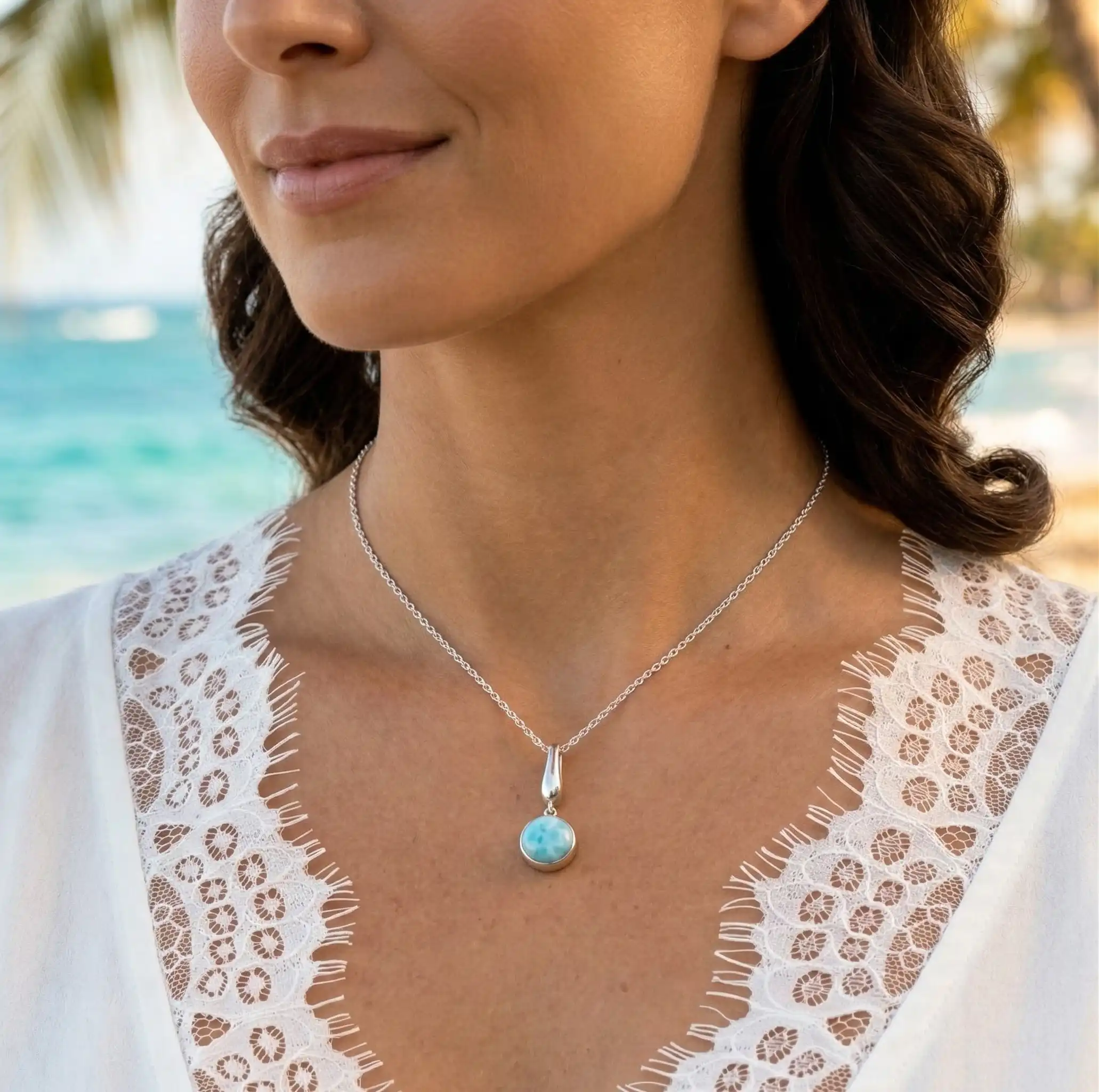 marahlago larimar Liquido Larimar Necklace jewelry