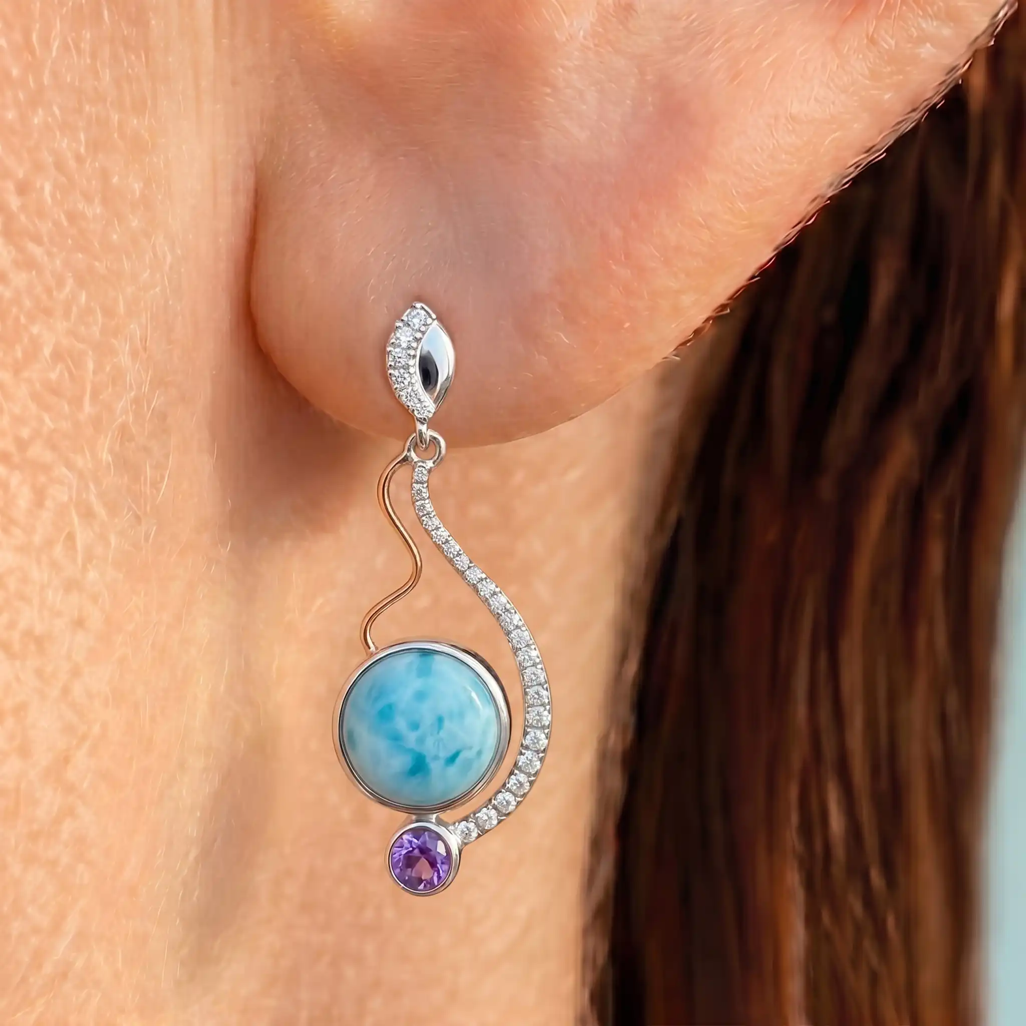 LYLA LARIMAR EARRINGS