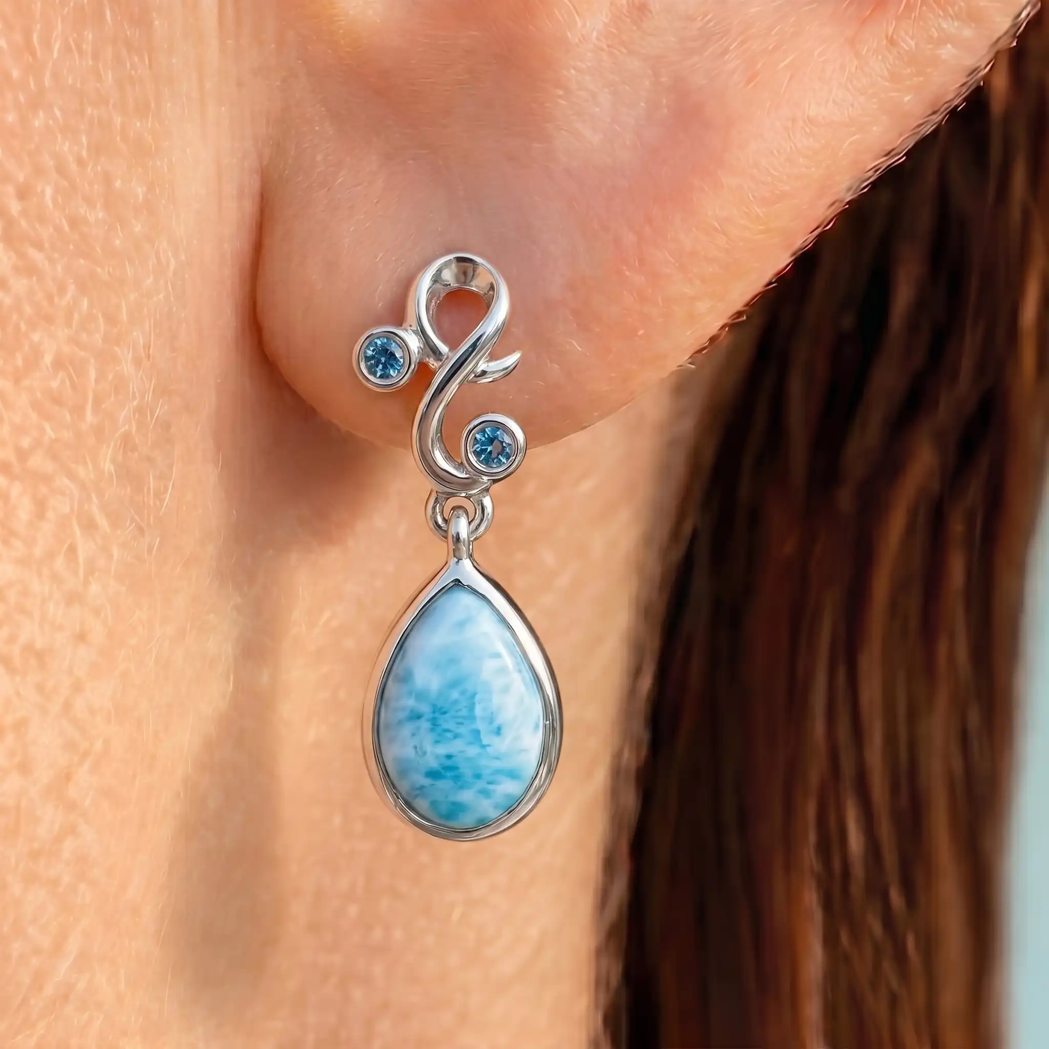 LYRIC LARIMAR EARRINGS