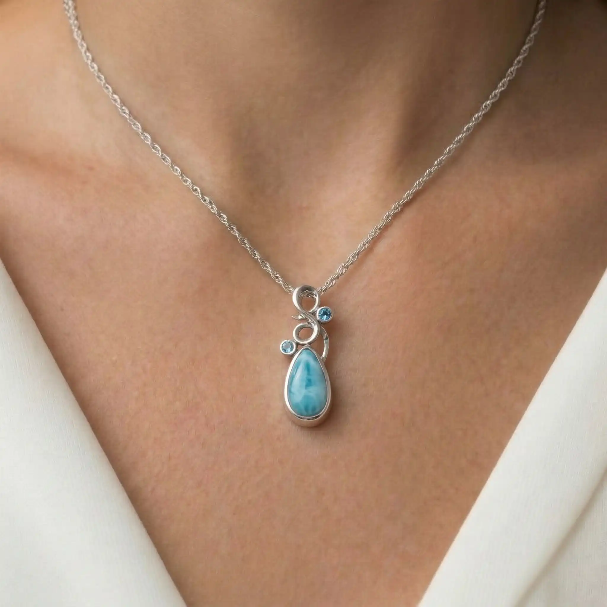 Larimar Lyric Pendant