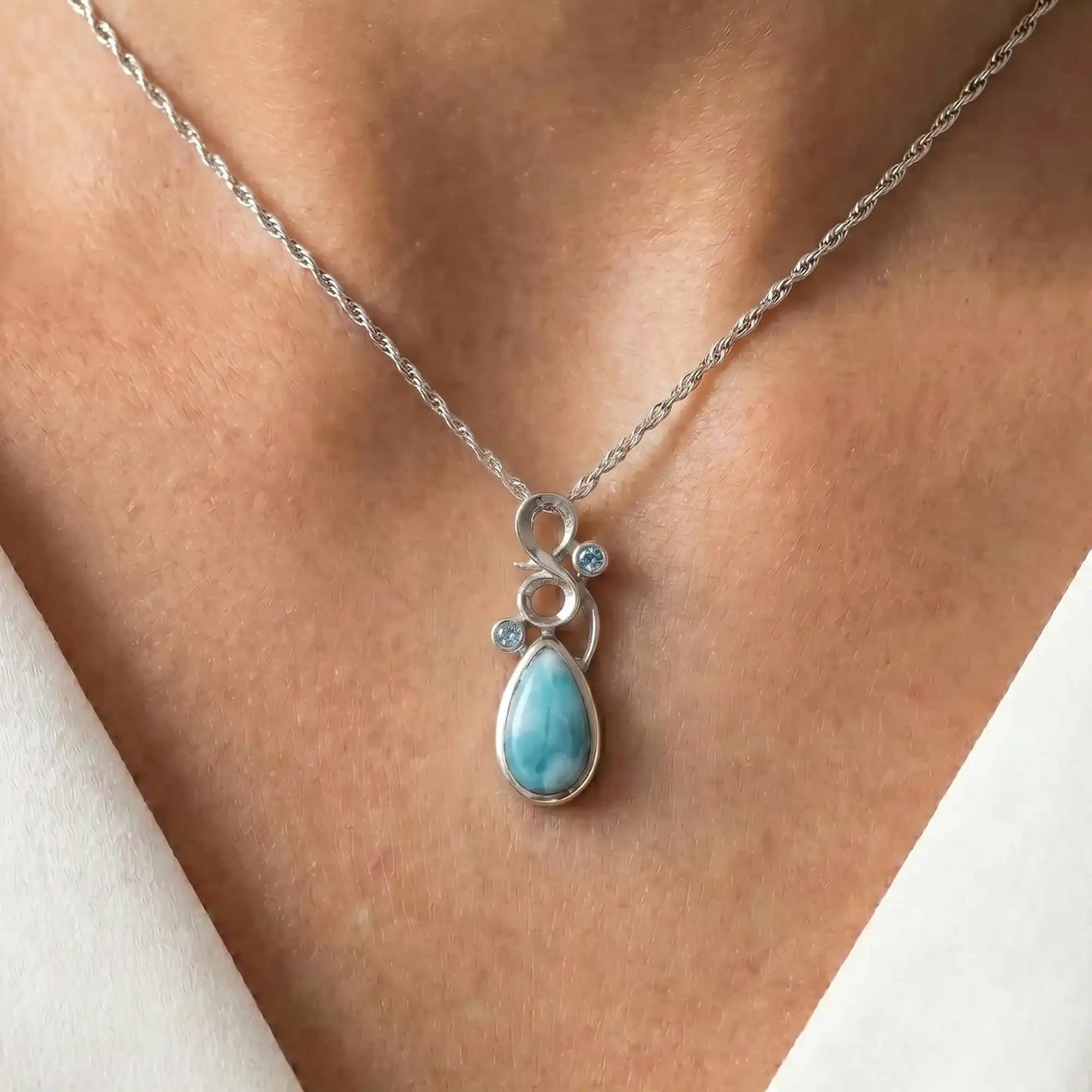 Larimar Lyric Pendant