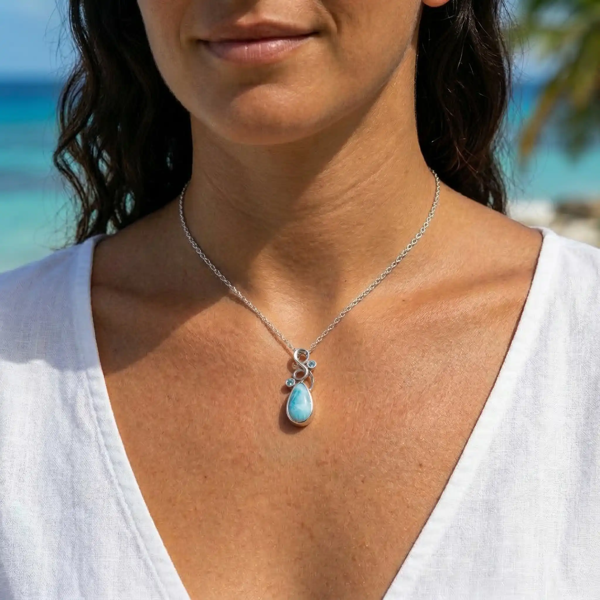 marahlago larimar Lyric Larimar Necklace jewelry