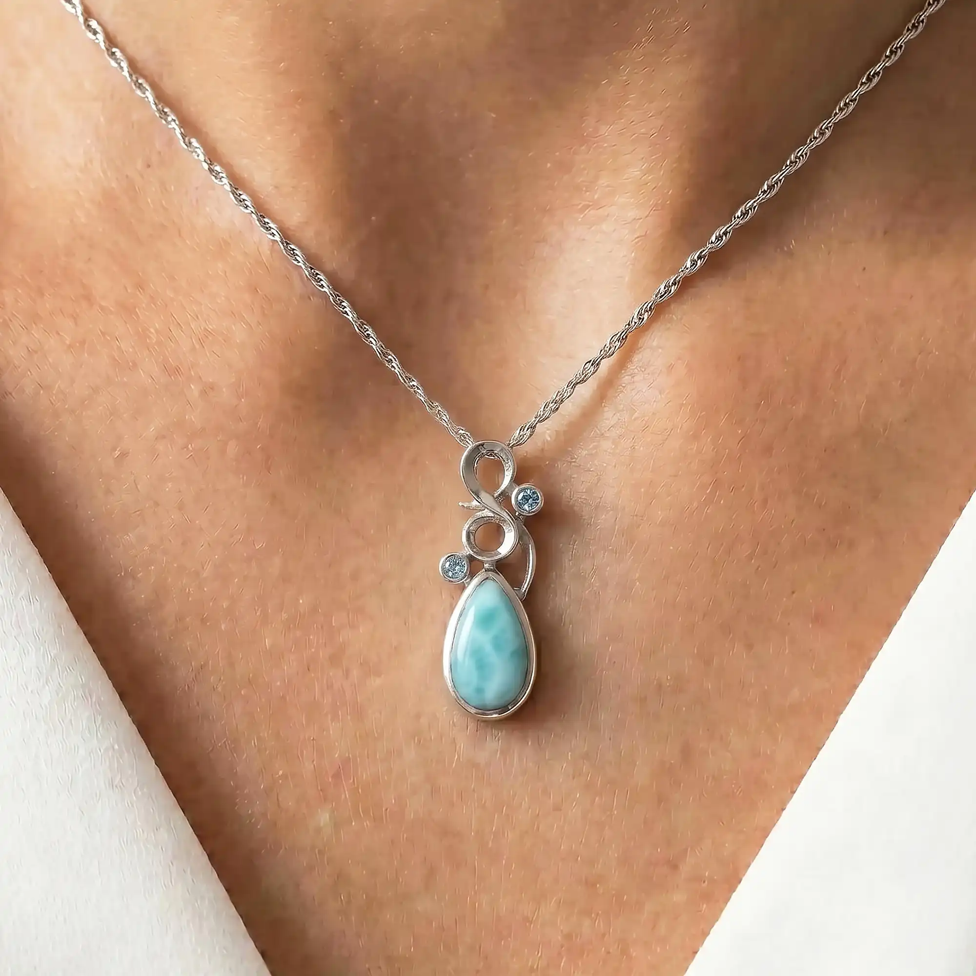 Larimar Lyric Pendant
