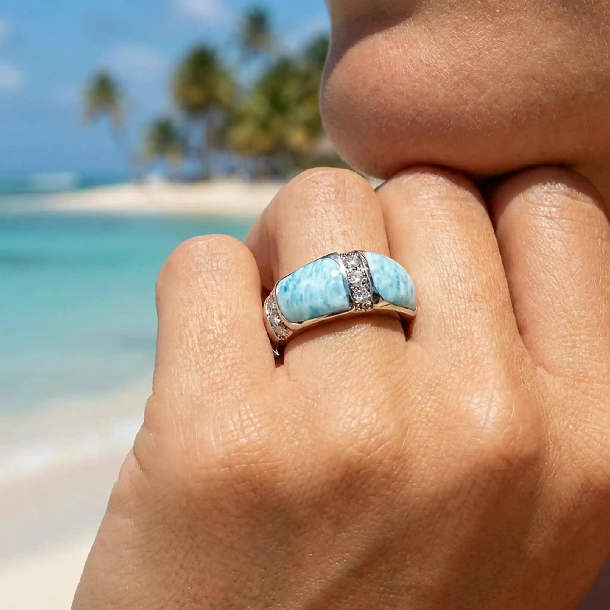 Inlay Ring in Sterling Silver 