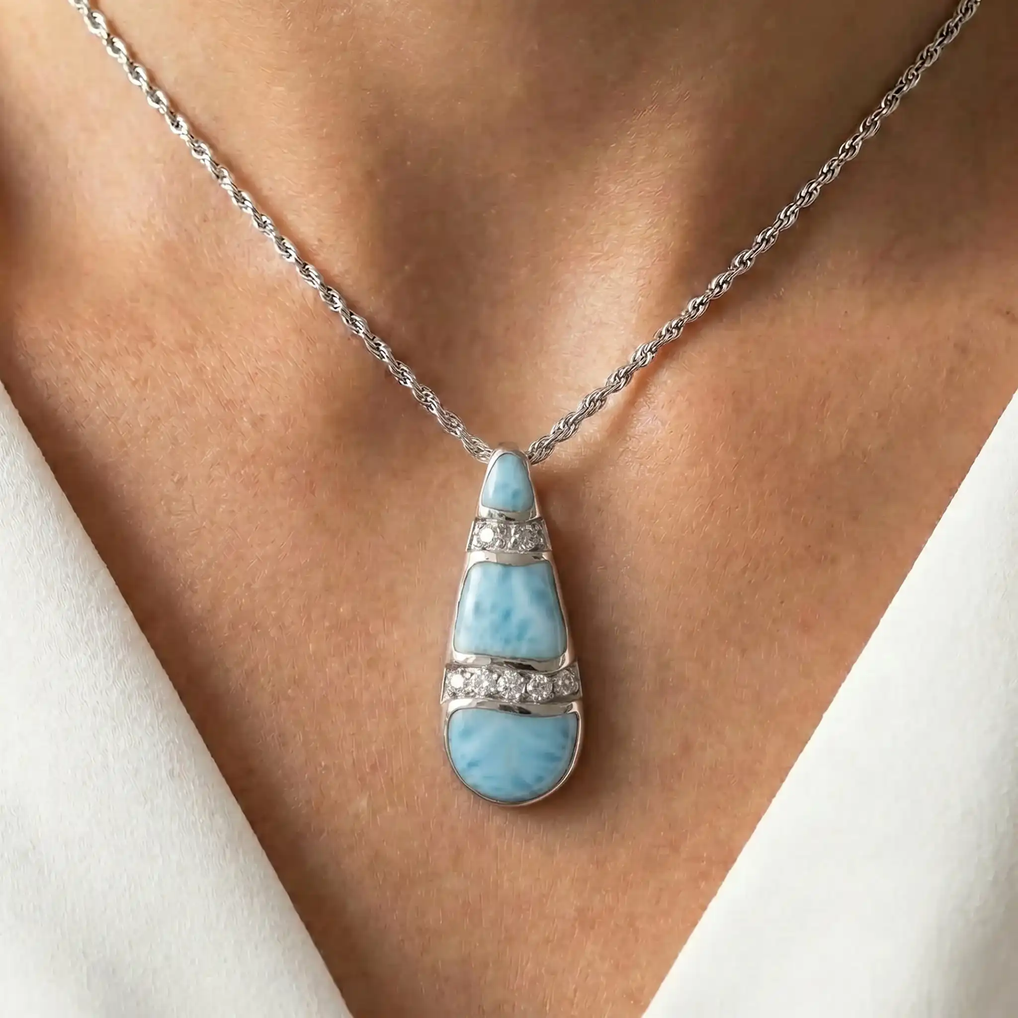 Larimar Necklace Marina
