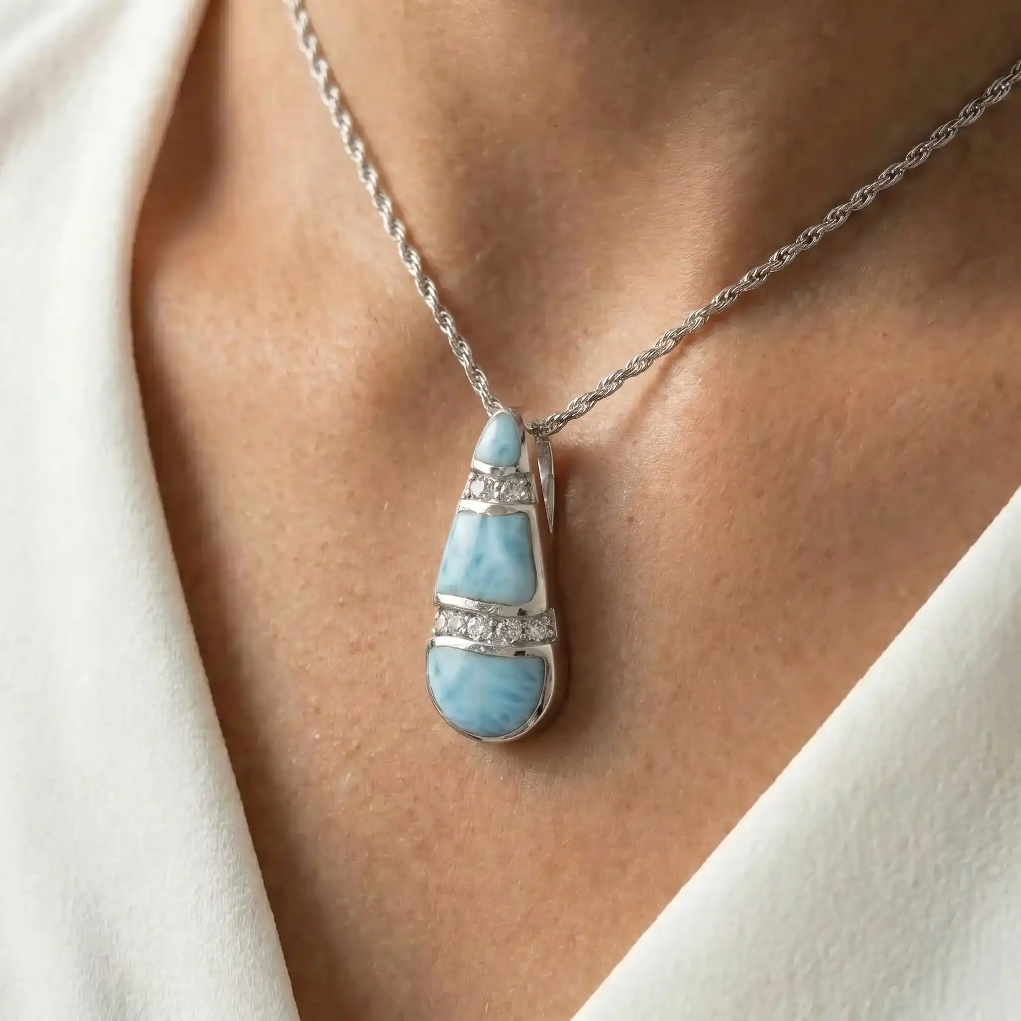 Larimar Necklace Marina