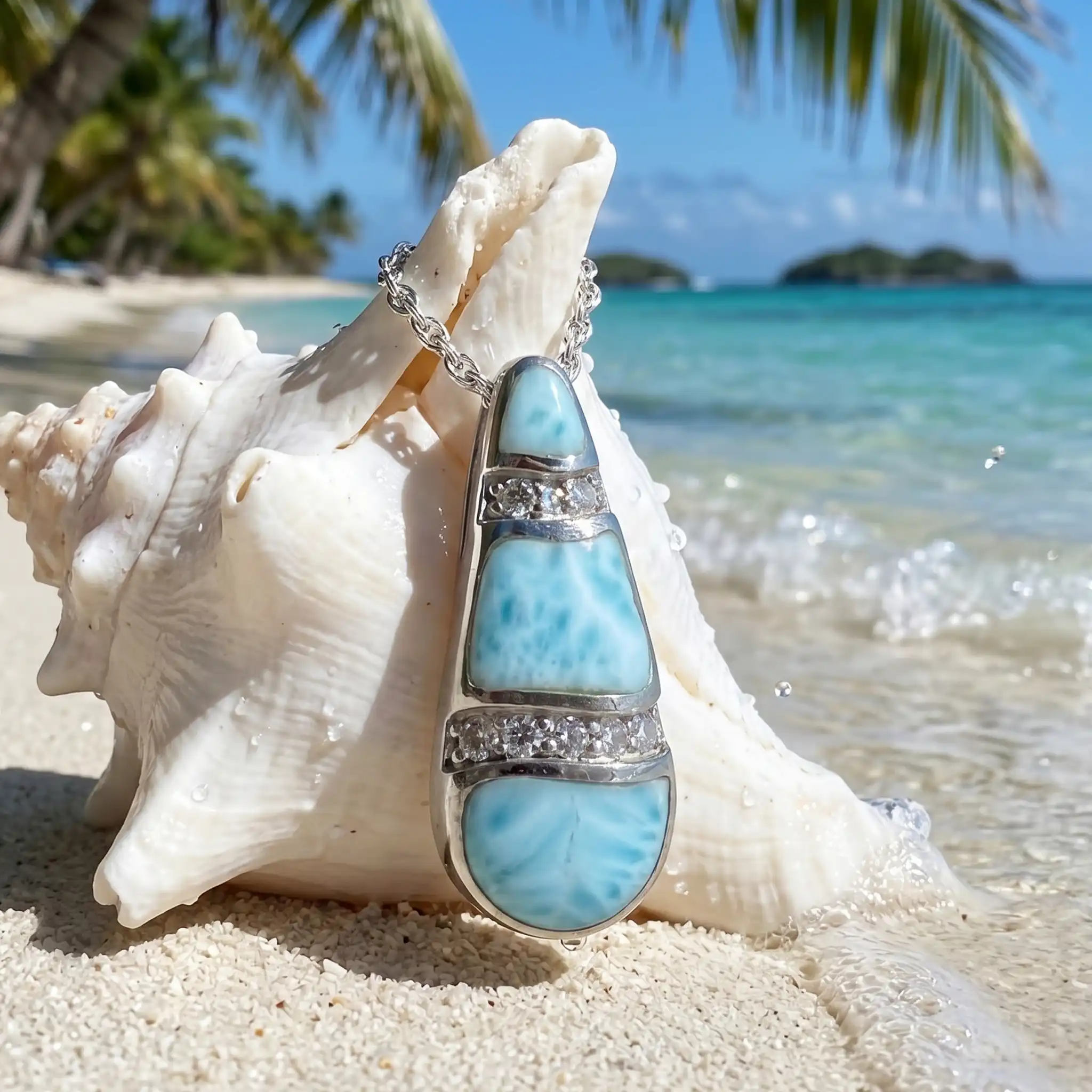 Larimar Necklace Marina