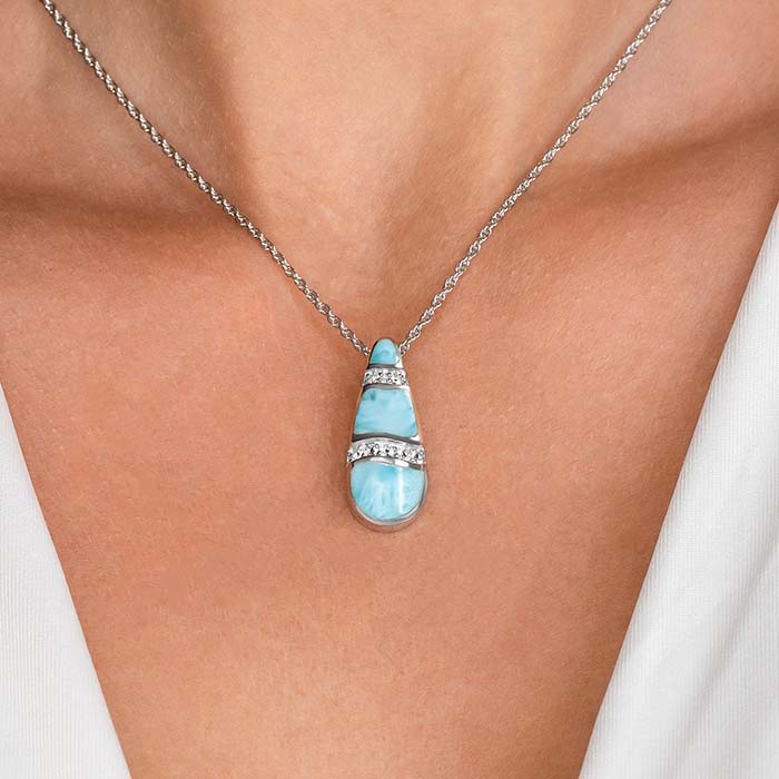 Larimar Marina Necklace 