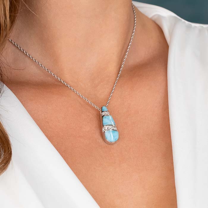 Larimar Marina Necklace 