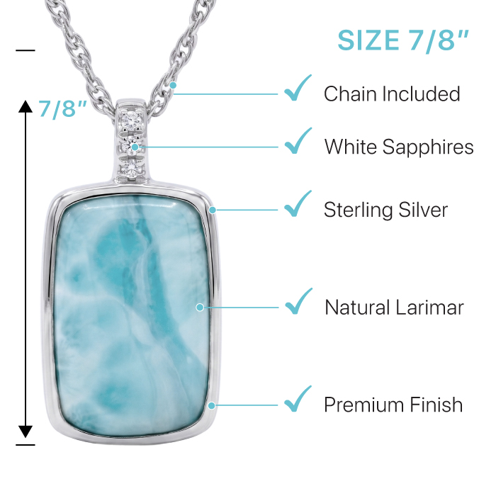 Larimar and Sapphire Necklace