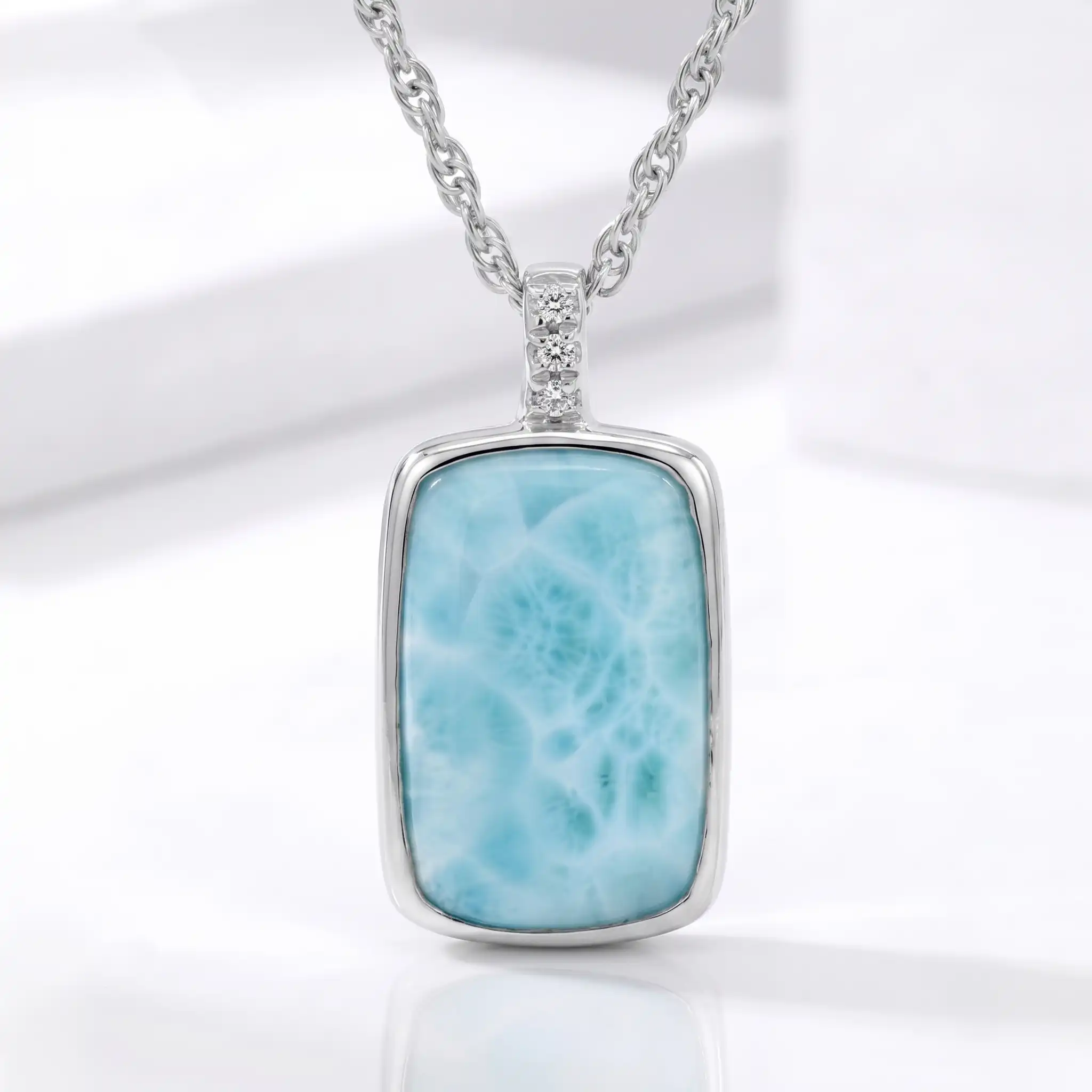 Larimar and Sapphire Necklace