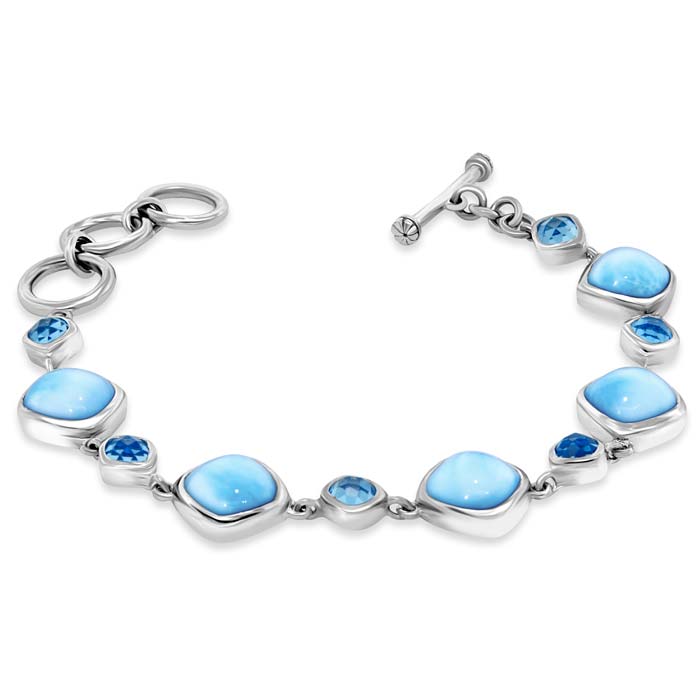 marahlago larimar Atlantic Cushion Larimar Bracelet jewelry