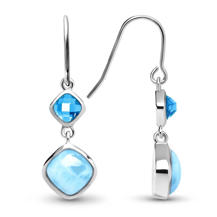 marahlago Blue Gemstone earrings