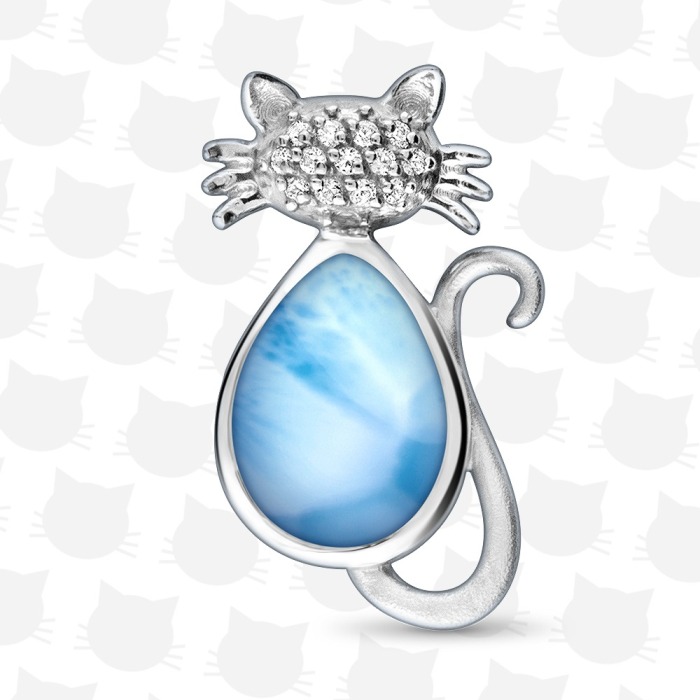 marahlago larimar Cat Larimar Necklace jewelry
