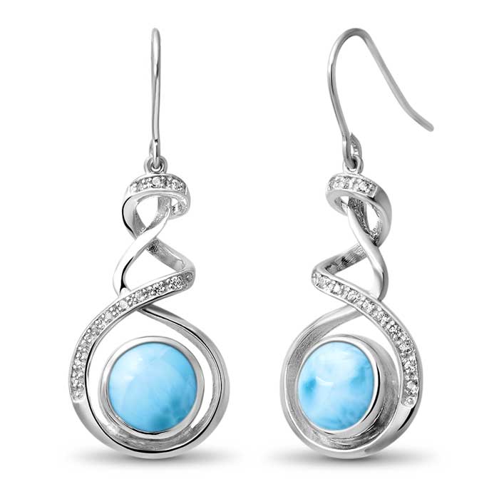 marahlago larimar Dante Larimar Earrings jewelry