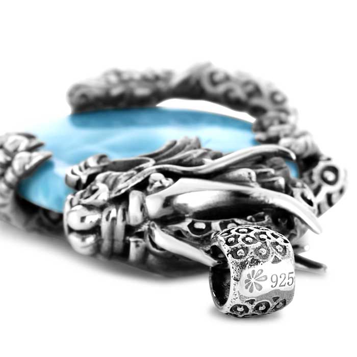 marahlago larimar Dragon Larimar Necklace jewelry