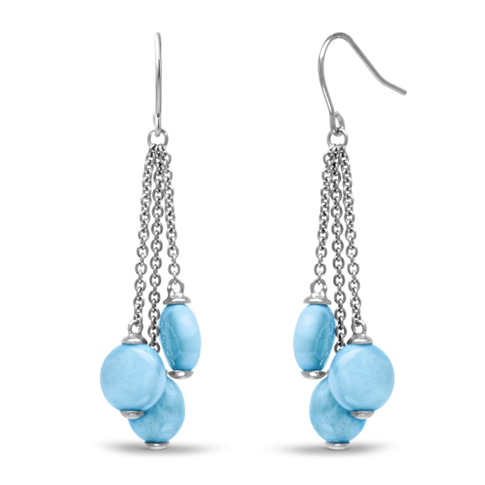 marahlago larimar Seafoam Larimar Earrings jewelry