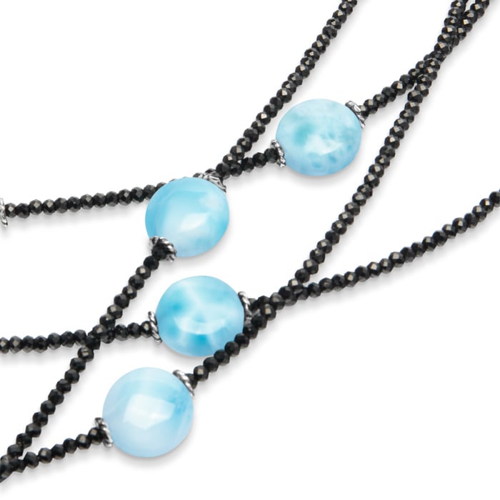 Multi Strand Necklace in sterling silver