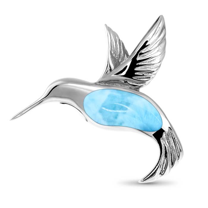 Hummingbird Necklace in Sterling Silver