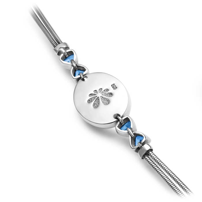 Silver Larimar Bracelet