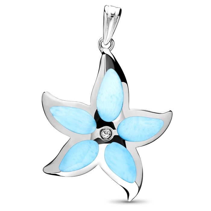 Starfish Necklace in sterling silver