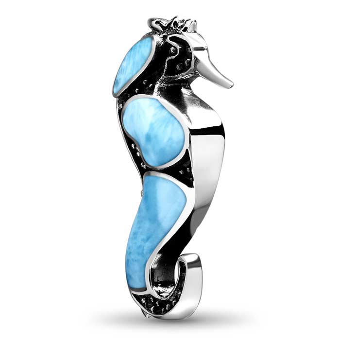 marahlago larimar Seahorse Large Necklace jewelry