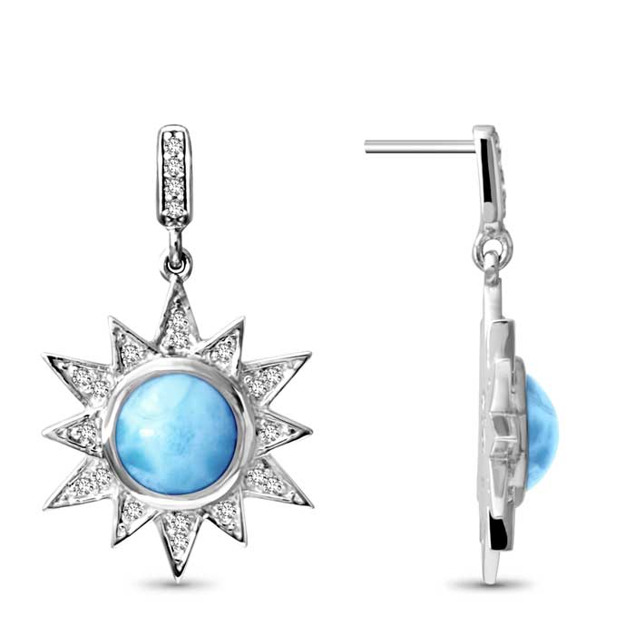 marahlago larimar Solstice Larimar Earrings jewelry