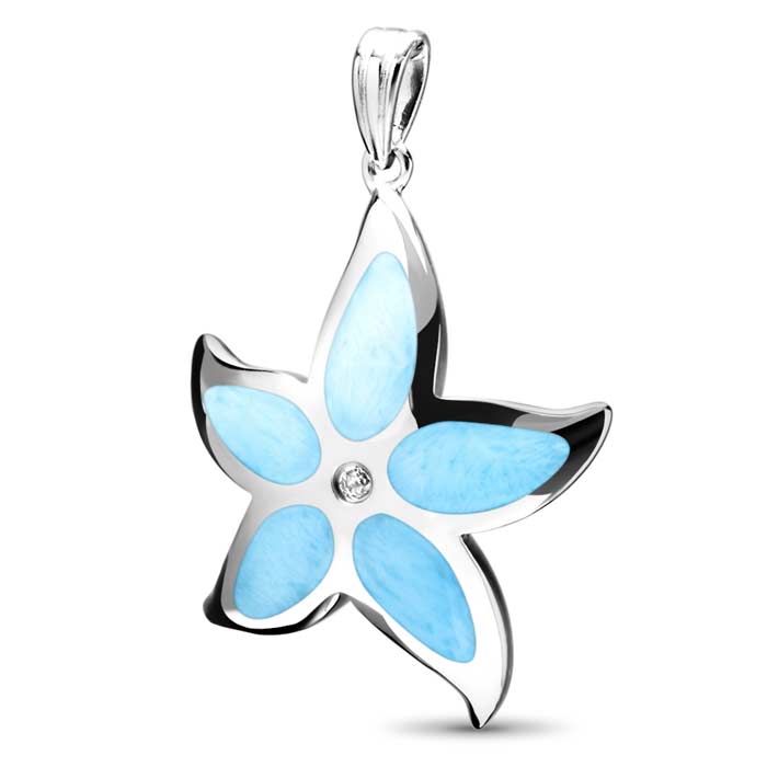 Starfish Necklace in sterling silver 