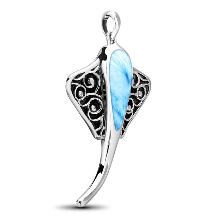 marahlago larimar Stingray Larimar Necklace jewelry