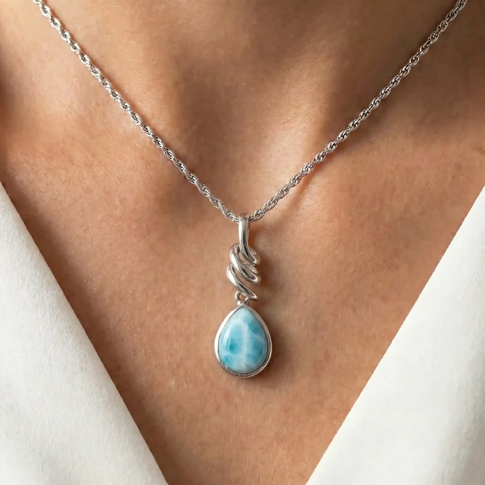 Light blue Necklace 
