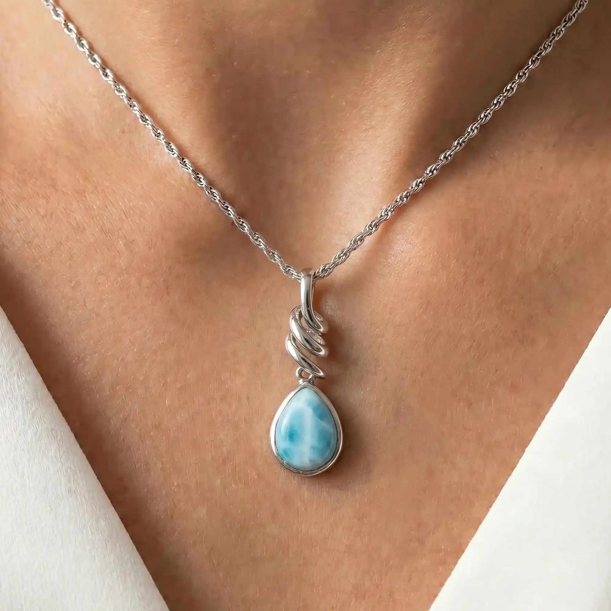 Light blue Necklace 