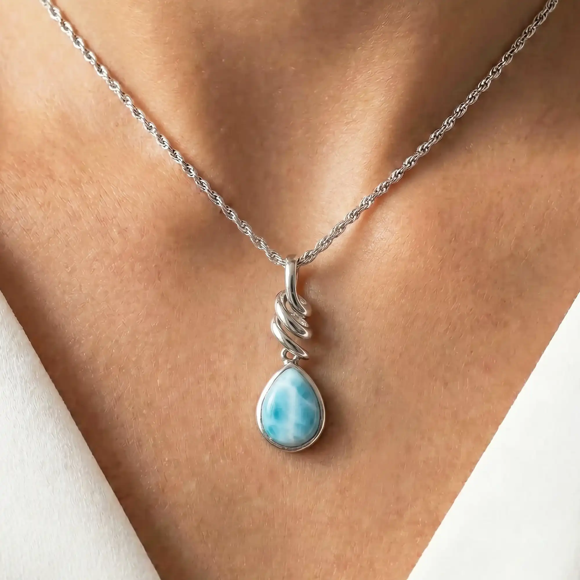 Light blue Necklace 