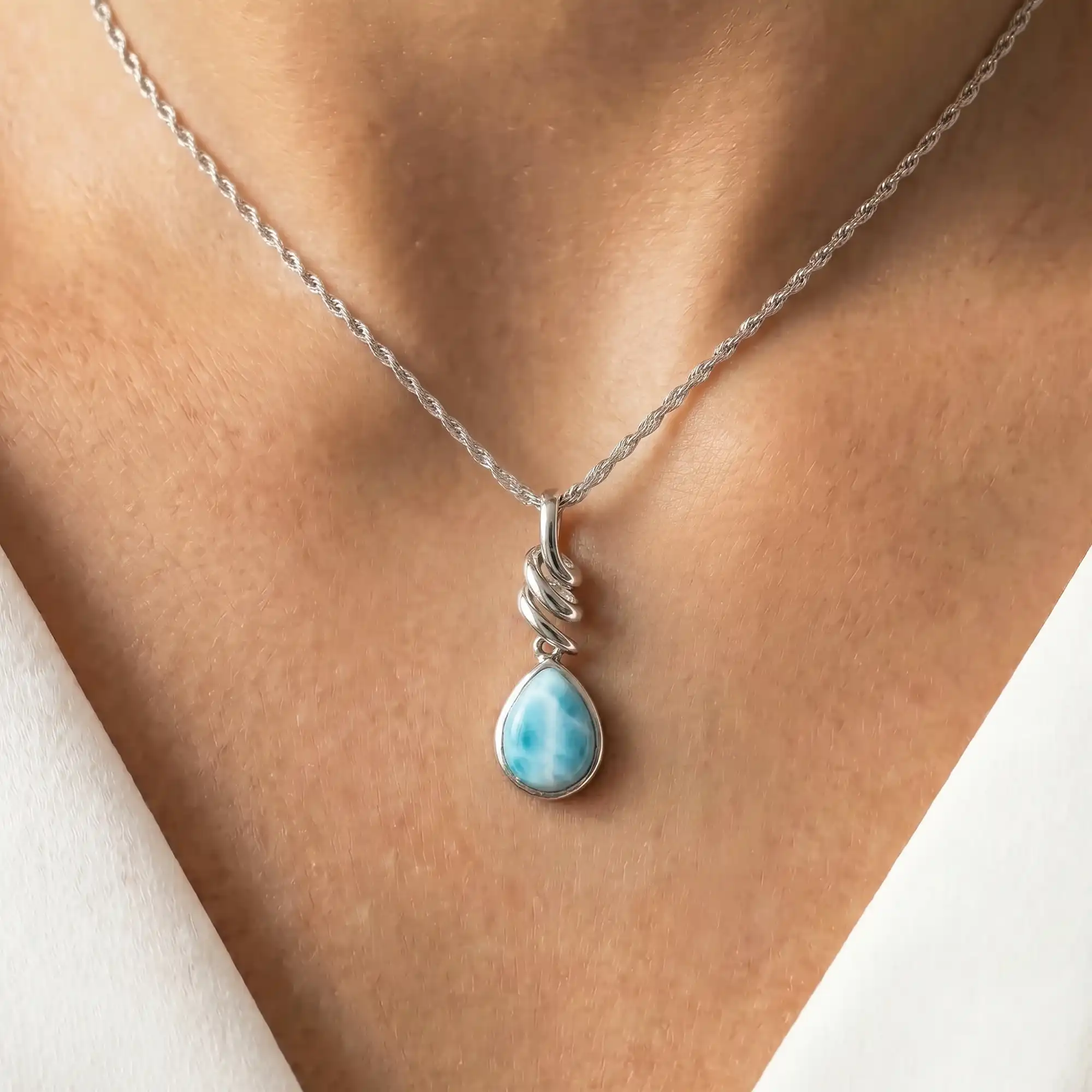 Light blue Necklace 