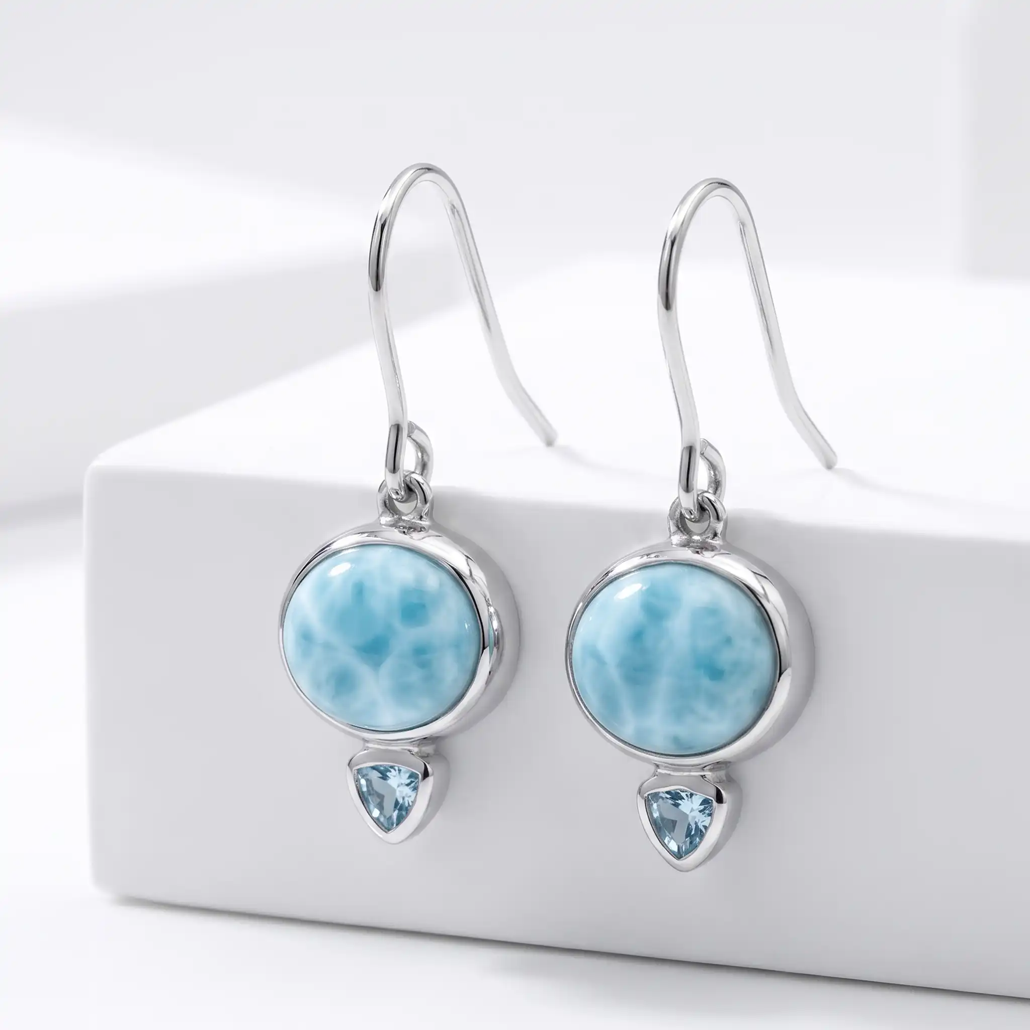 Larimar Stone Earrings 