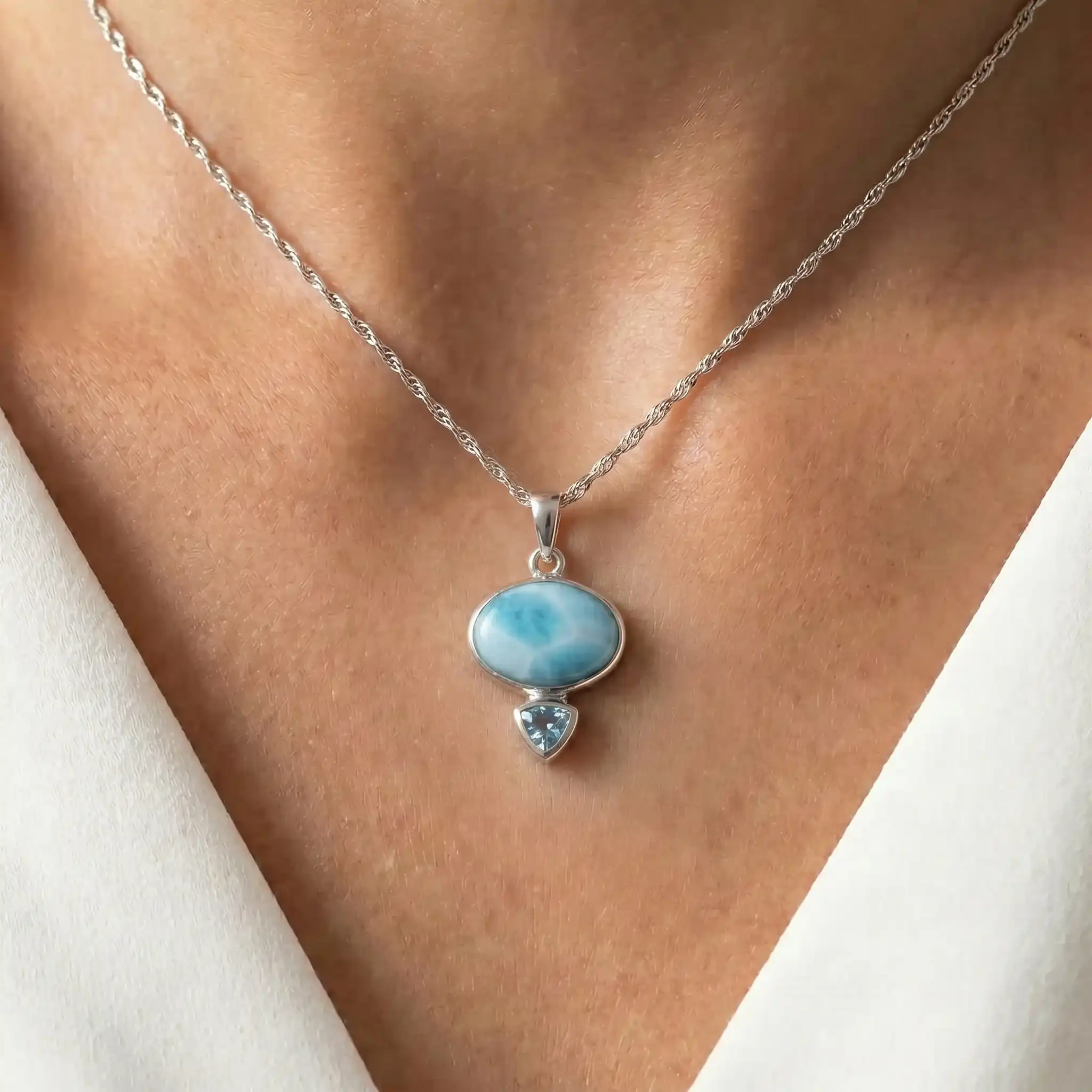  Silver Pendant Necklace 
